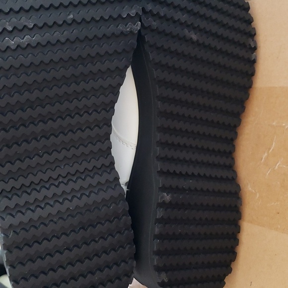 Hawkwell White Combat Side Zipper Lace up Ankle Booties Size 8.5 - Picture 9 of 10